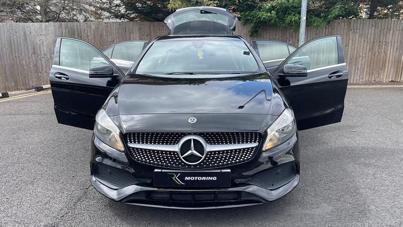Used Mercedes A160 AMG line 2017 Black Hatchback