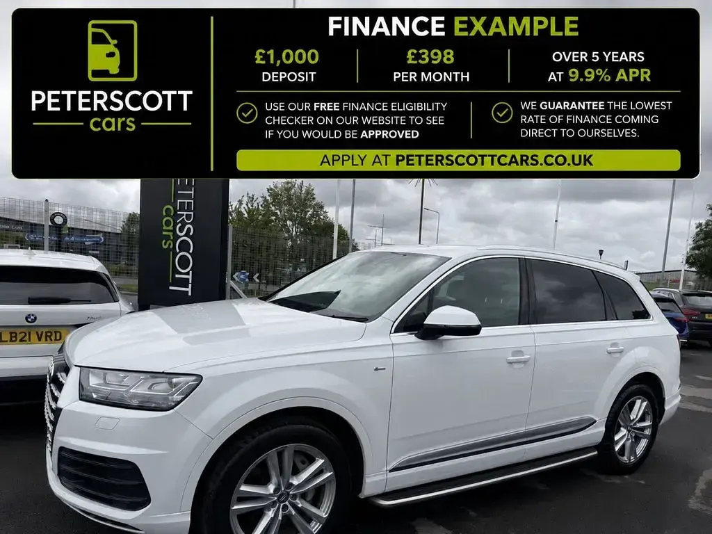 Used Audi Q7 S-Line 218 HP (160 kW) 2018 White SUV