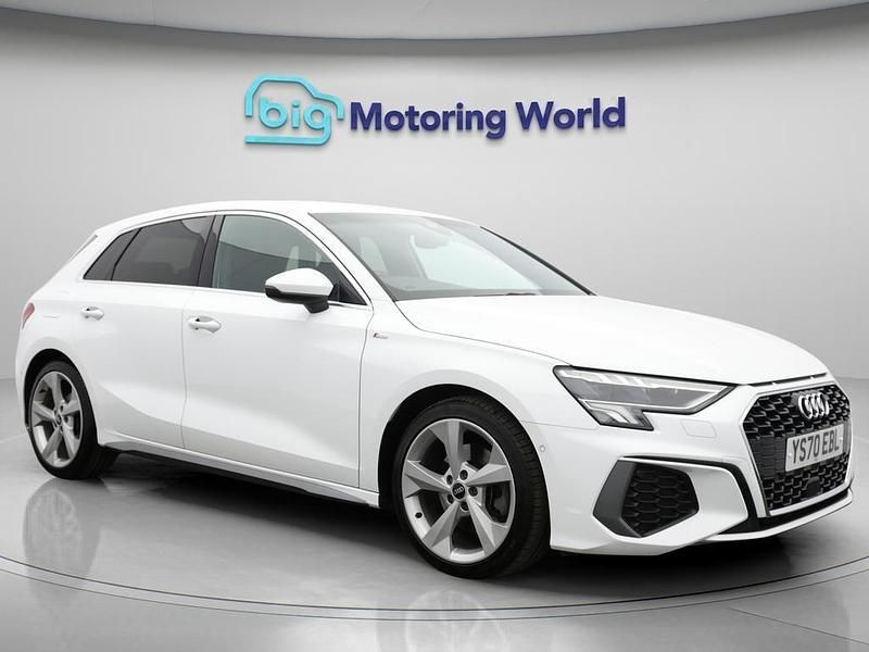 White Used 2020 Audi A3 Sportback S-Line Hatchback | £20,000 (Fair price) - Image 1/4