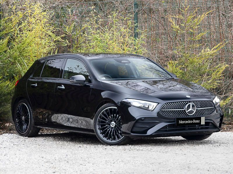 Black New 2025 Mercedes A200 AMG Line Premium Plus Hatchback | £38,398 - Image 1/4