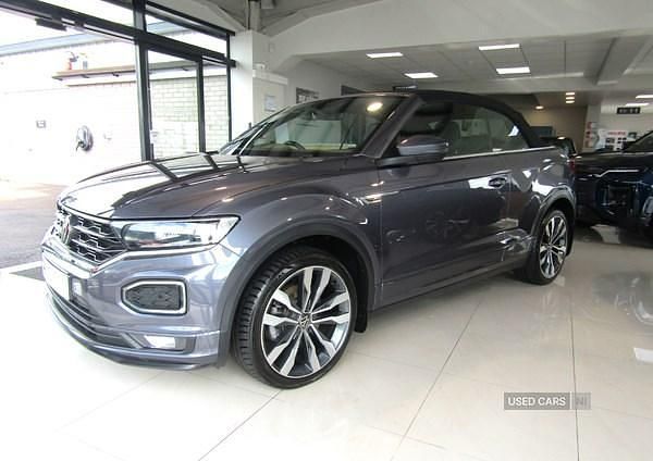 Grey Used 2021 VW T-Roc Cabriolet R-line Cabriolet | £20,750 (Fair price) - Image 1/4