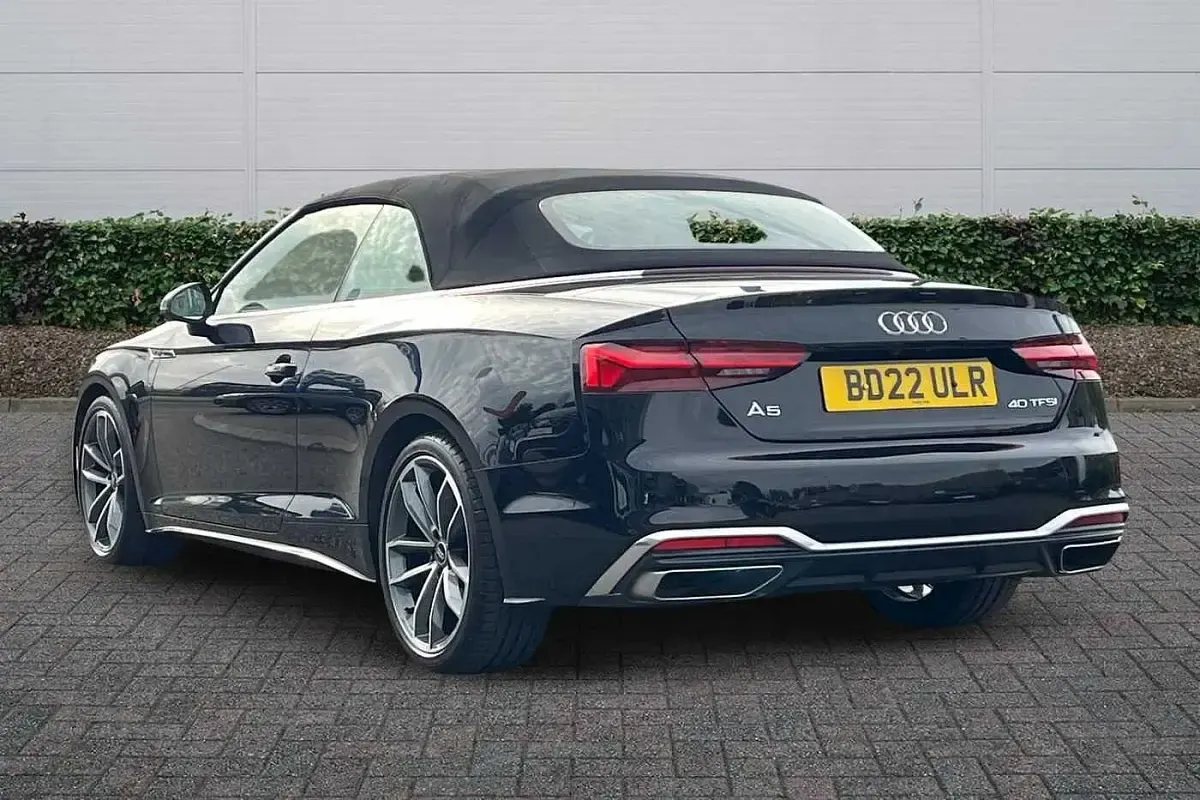 Used Audi A5 Cabriolet S-Line 200 HP (147 kW) 2022 Black Cabriolet