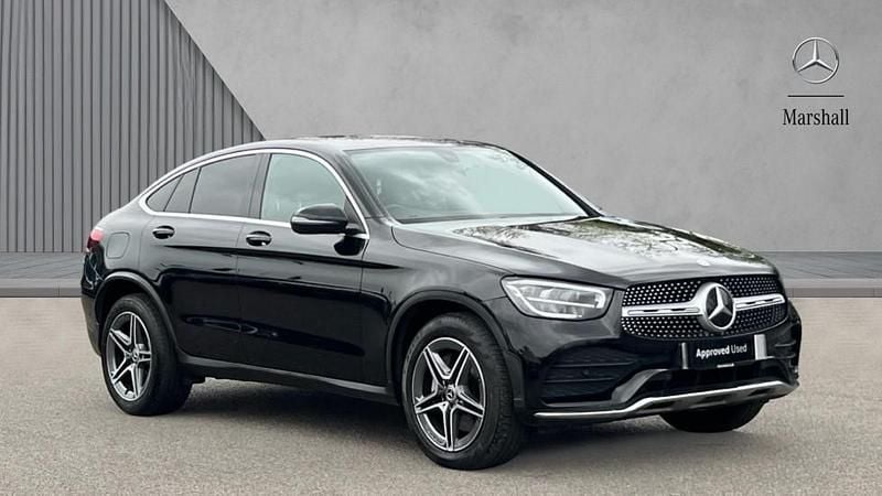Used Mercedes GLC300 AMG line 258 HP (189 kW) 2021 Obsidian black metallic Coupe