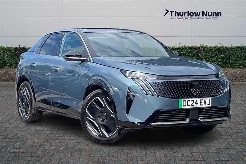 Blue Used 2024 Peugeot e-3008 GT SUV | £26,899 (Fair price) - Image 1/4