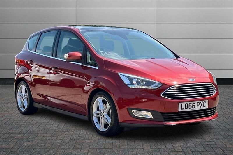 Red Used 2017 Ford C-MAX Titanium X MPV | £7,440 (Good price) - Image 1/4