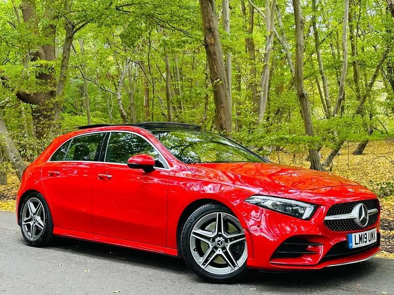 Red Used 2019 Mercedes A250 AMG Line Premium Plus Hatchback | £14,889 (Fair price) - Image 1/4