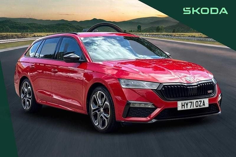 Red Used 2021 Skoda Octavia vRS Estate | £24,995 (Expensive) - Image 1/4