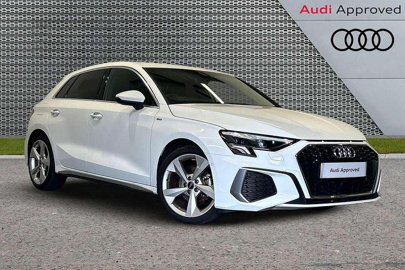 White Used 2023 Audi A3 S-Line Hatchback | £23,795 (A bit pricey) - Image 1/4