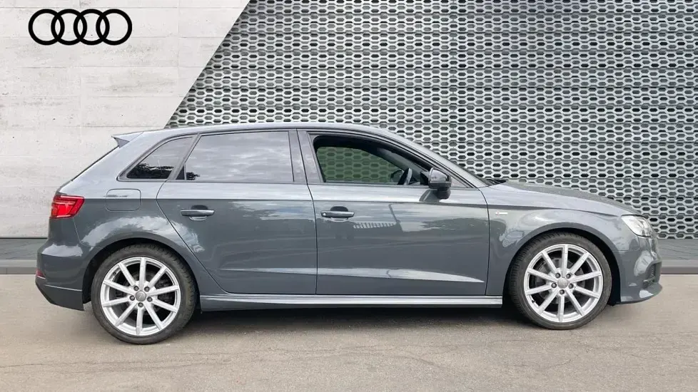 Used Audi A3 Black Edition 150 HP (110 kW) 2018 Grey Sedan