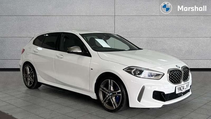 Alpine white Used 2024 BMW M135 Comfort Edition Hatchback | £30,779 (Fair price) - Image 1/4