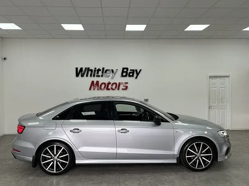 Used Audi A3 Black Edition 150 HP (110 kW) 2018 Silver Sedan