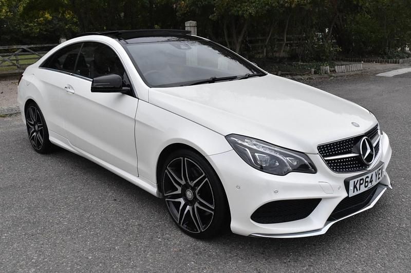 Used Mercedes E400 AMG line 2015 White Coupe