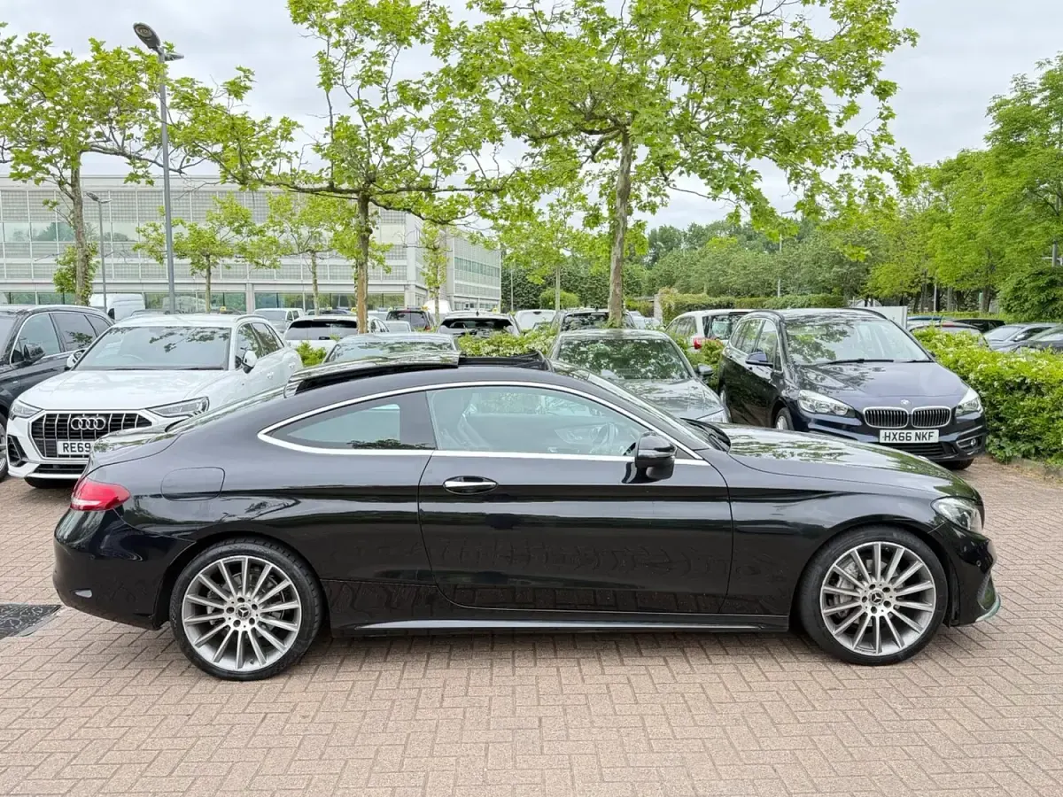 Used Mercedes C220 AMG line 2018 Black Coupe