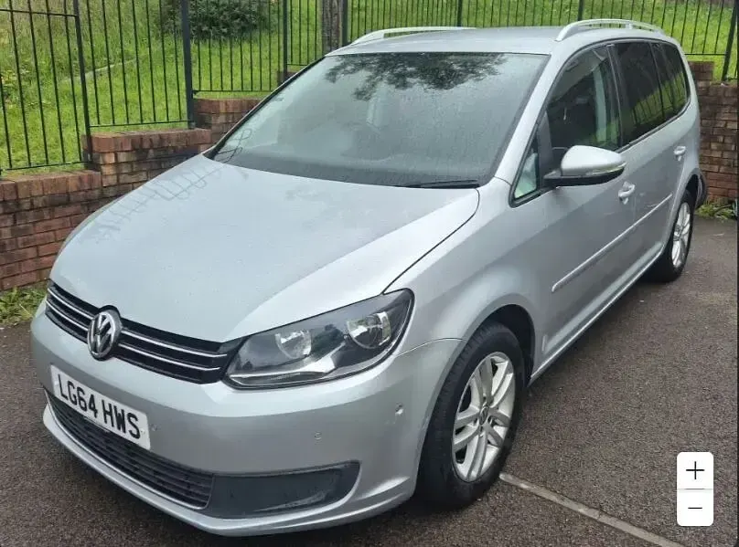 Used VW Touran SE 105 HP (77 kW) 2014 Silver MPV