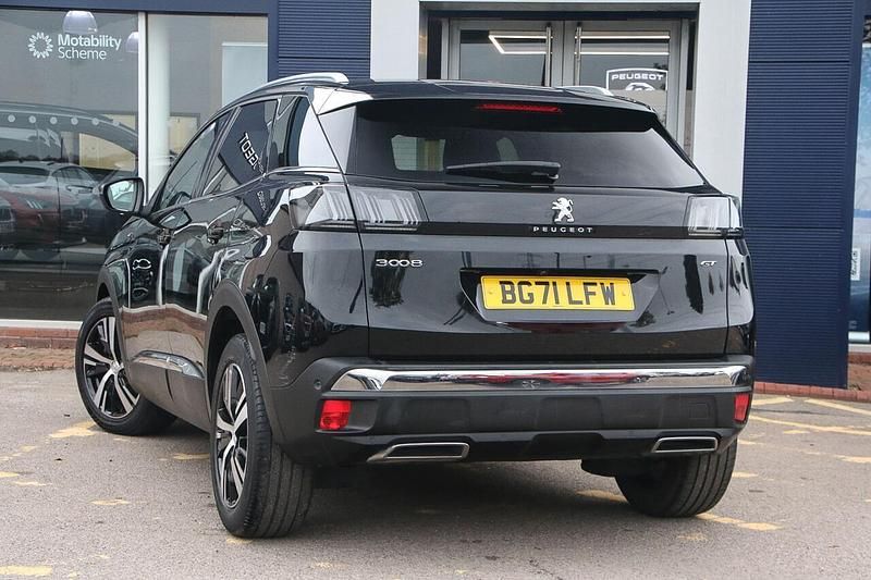 Black Used 2021 Peugeot 3008 GT SUV | £15,992 (Fair price) - Image 1/3