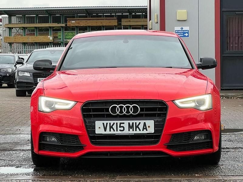 Used Audi A5 Sportback Black Edition 177 HP (130 kW) 2015 Red Hatchback
