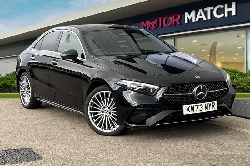 Black Used 2023 Mercedes A250 AMG line Sedan | £26,990 (A bit pricey) - Image 1/4