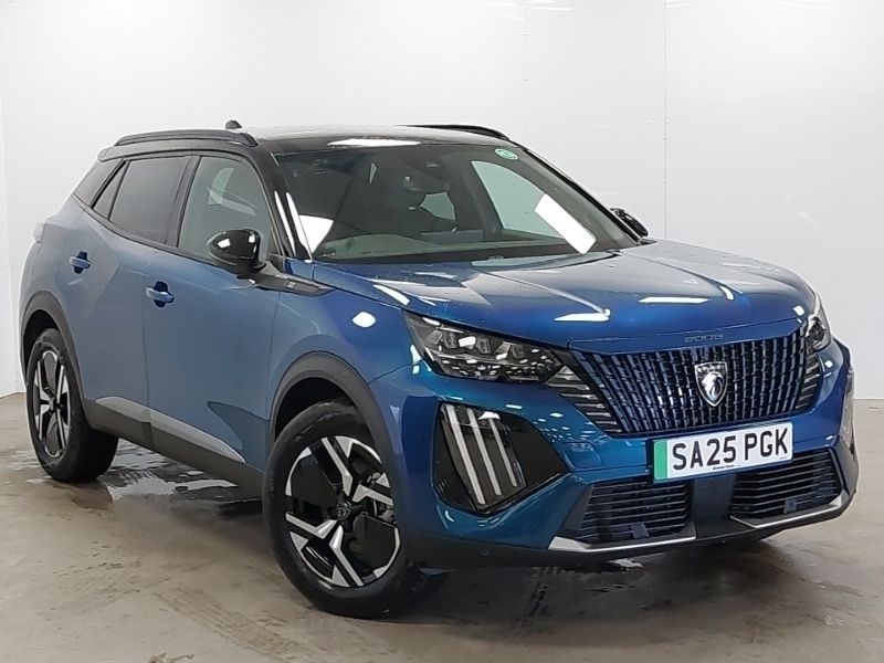 Blue New 2025 Peugeot e-2008 GTi SUV | £22,498 (Fair price) - Image 1/4