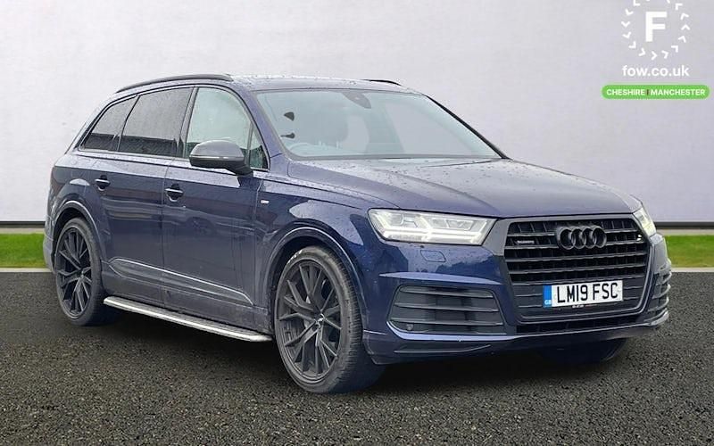 Blue Used 2019 Audi Q7 Black Edition SUV | £28,699 (Good price) - Image 1/3