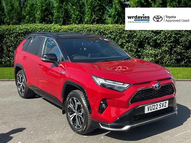 Red/black Used 2022 Toyota RAV4 Hybrid SUV | £27,495 (A bit pricey) - Image 1/4