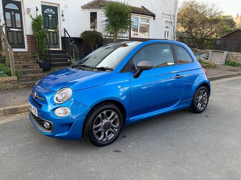 Used Fiat 500 S 2017 Blue Cabriolet