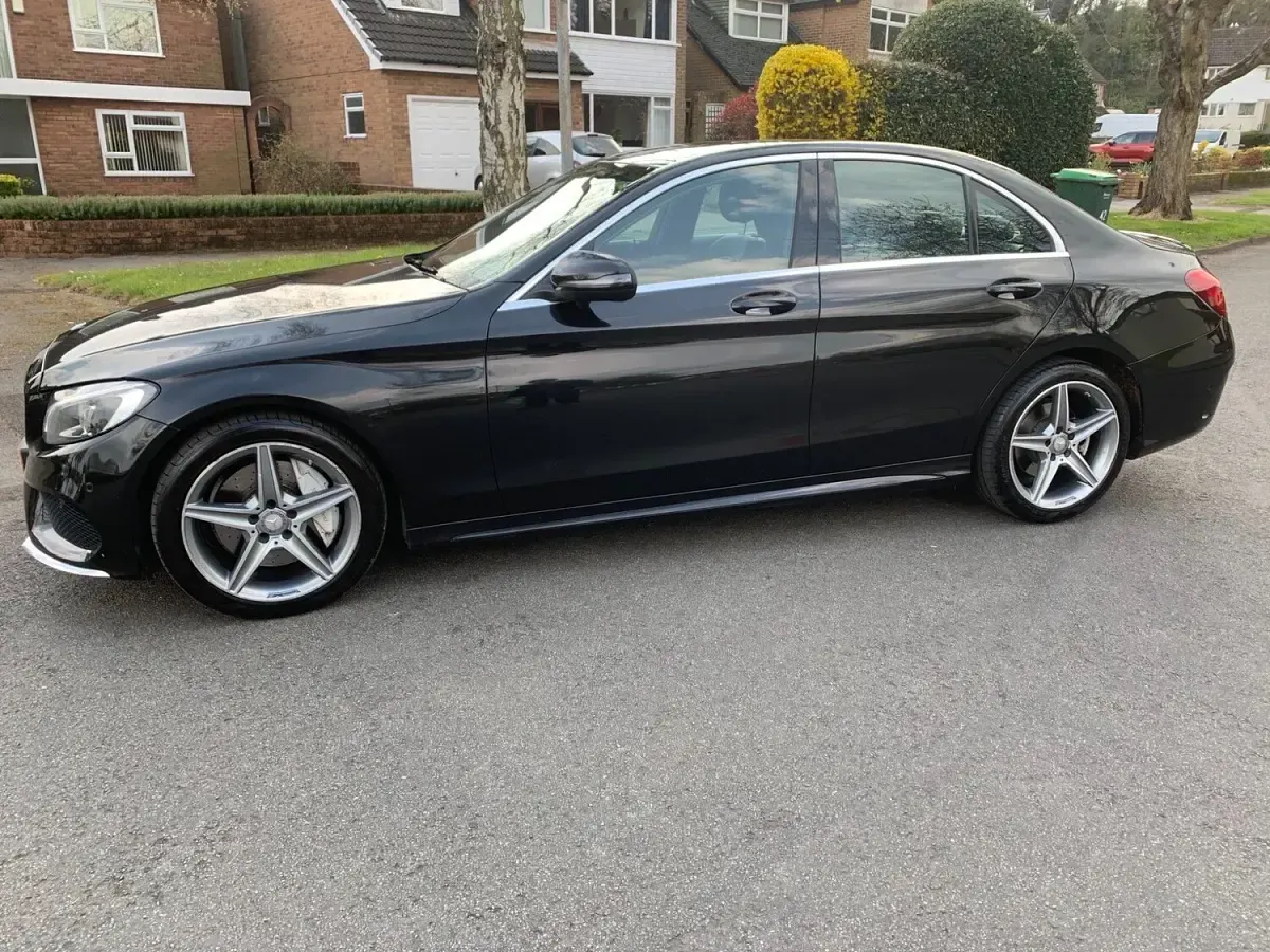 Used Mercedes C250 AMG line 2016 Black Sedan