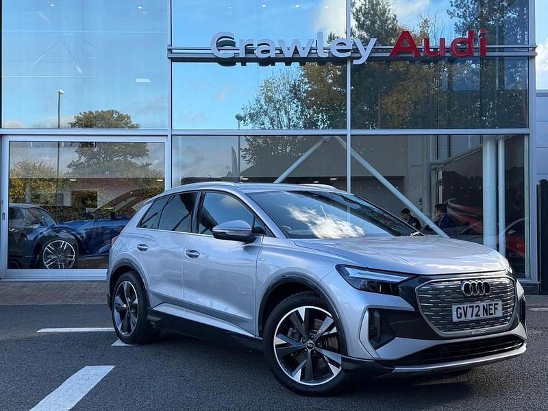 Silver Used 2022 Audi Q4 e-tron S-Line SUV | £28,290 (Super price) - Image 1/4