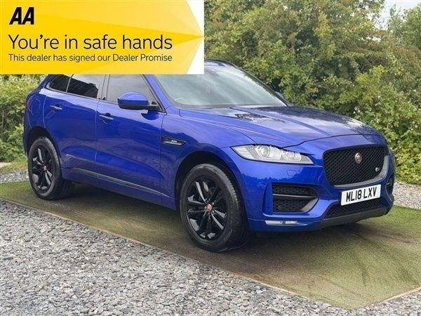 Blue Used 2018 Jaguar F-Pace R-Sport SUV | £15,990 (Fair price) - Image 1/1