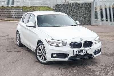 Alpine white Used 2018 BMW 118 Sport Line Hatchback | £9,875 (Good price) - Image 1/4