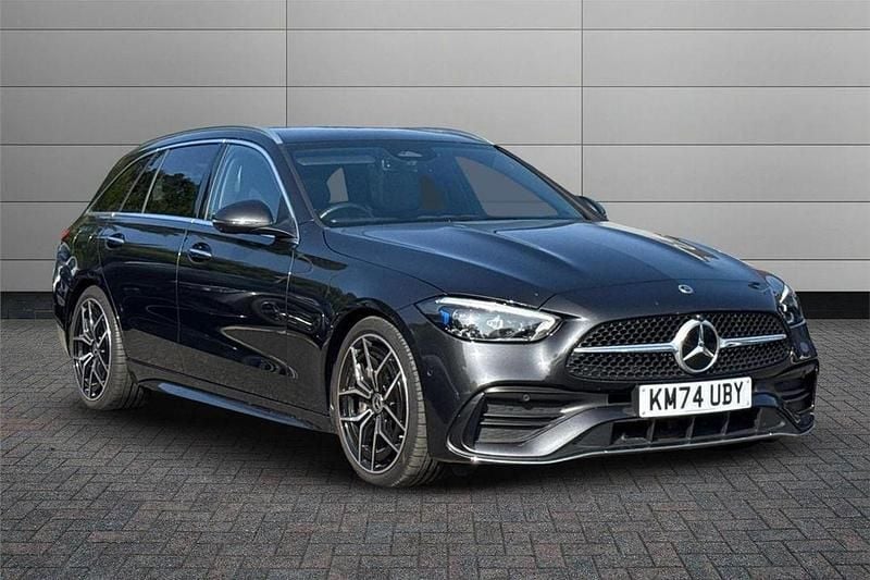 Grey Used 2024 Mercedes C300e AMG Line Premium Estate | £38,650 (Fair price) - Image 1/3
