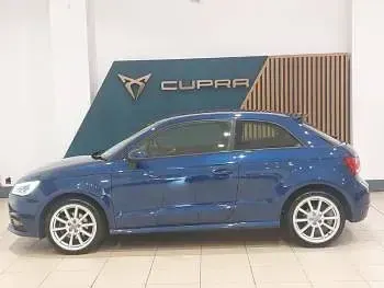 Used Audi A1 S-Line 125 HP (91 kW) 2018 Blue Hatchback