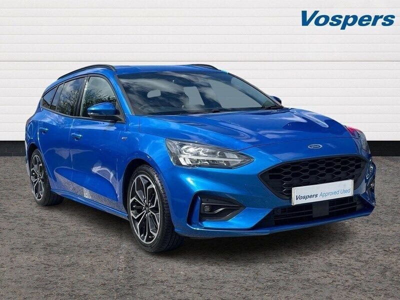 Blue Used 2021 Ford Focus ST-Line X Estate | £14,289 (Good price) - Image 1/3