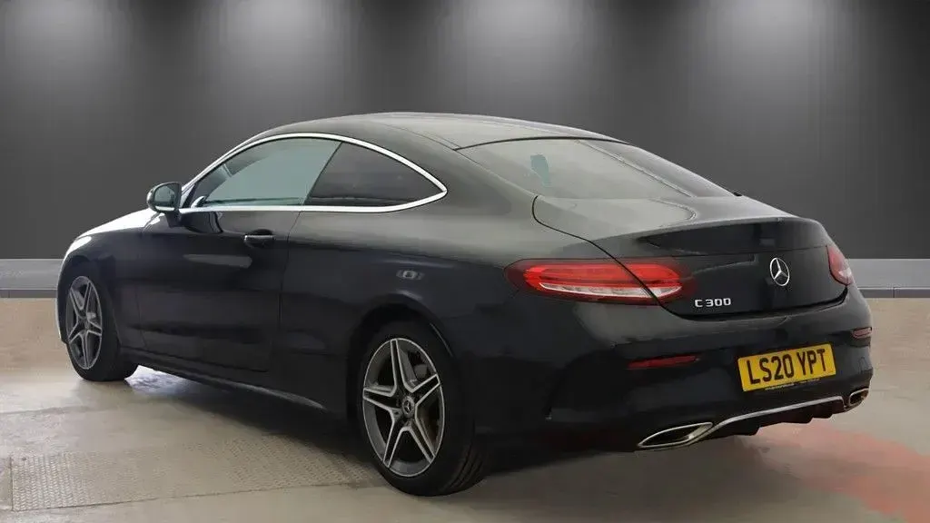 Used Mercedes C300 AMG line 258 HP (189 kW) 2020 Black Coupe