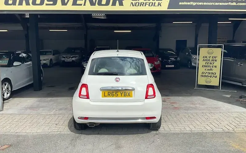 Used Fiat 500 Lounge 69 HP (50 kW) 2015 White Hatchback