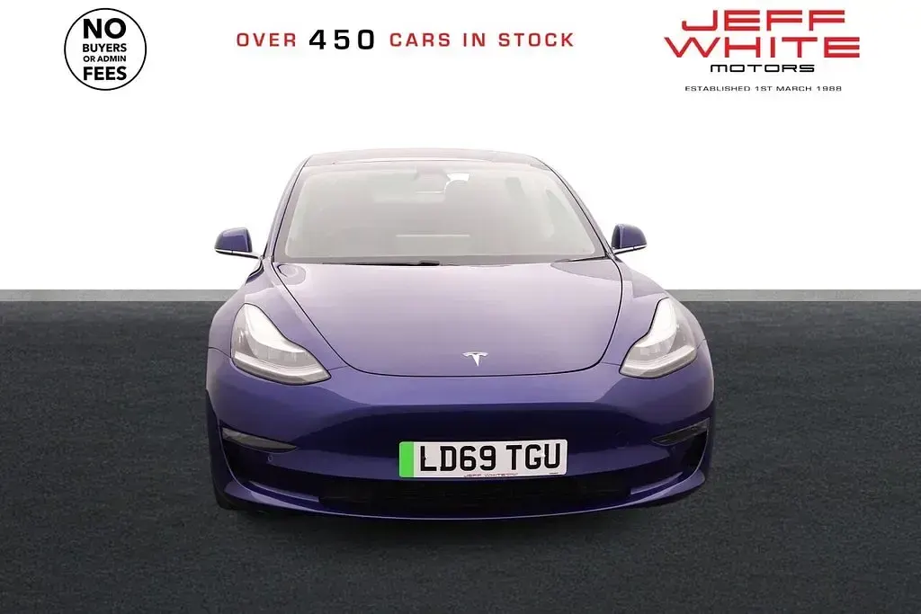 Used Tesla Model 3 Long Range AWD 366 kW (498 HP) 2019 Blue Sedan