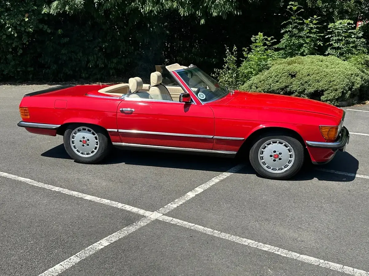 Used Mercedes SL280 1983 Red Cabriolet