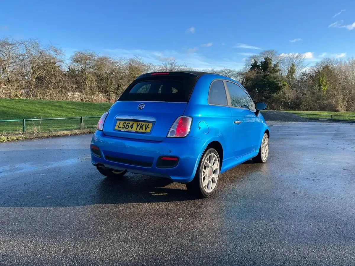 Używany Fiat 500C S 105 KM (77 kW) 2014 Niebieski Kabriolet