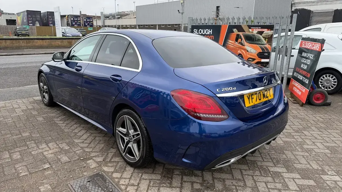 Used Mercedes C200 AMG Line Premium 2020 Blue Sedan