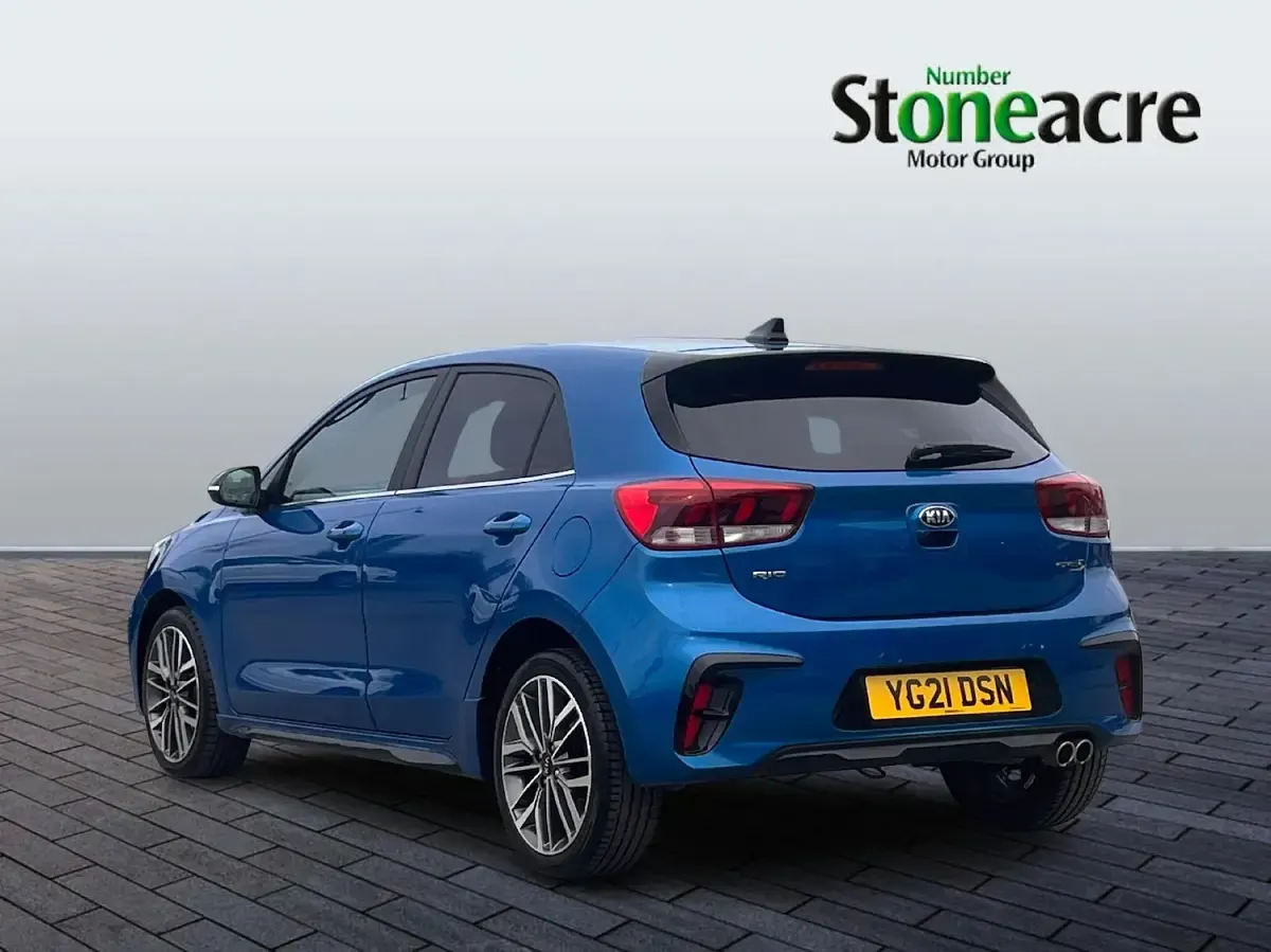 Used Kia Rio GT-Line S 118 HP (86 kW) 2021 Blue Hatchback