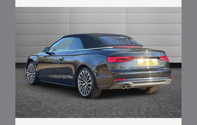 Used Audi A5 Cabriolet S-Line 218 HP (160 kW) 2017 Black Cabriolet