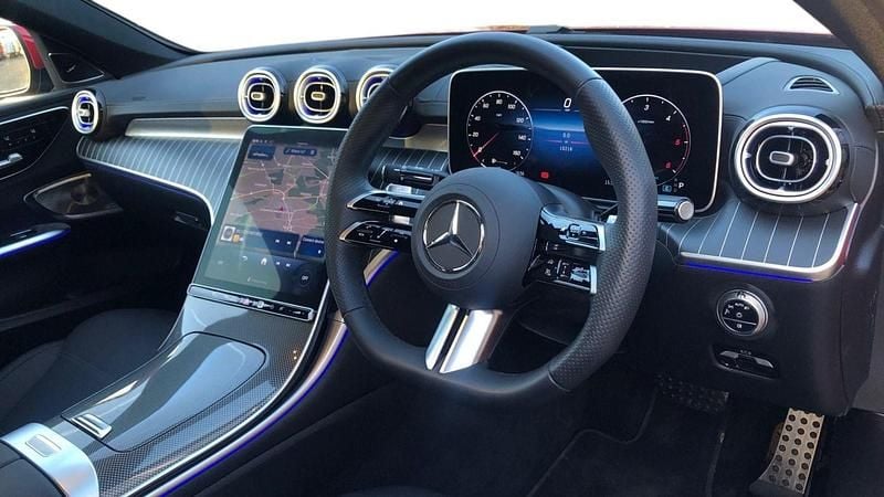 Used Mercedes C220 AMG Line Premium Plus 2025 Red Sedan