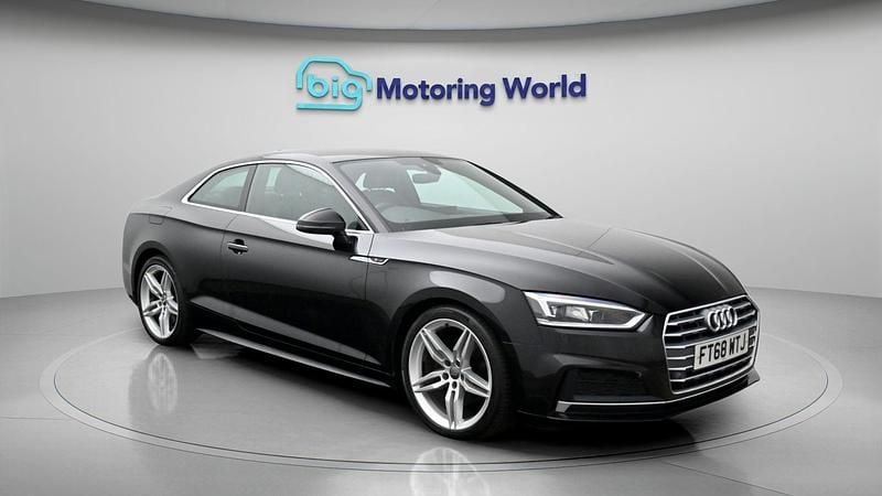 Used Audi A5 S-Line 190 HP (139 kW) 2019 Black Coupe