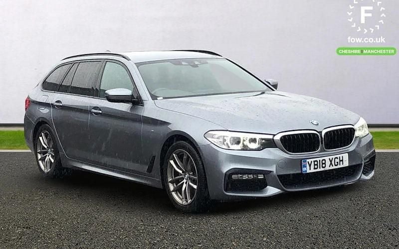 Blue Used 2018 BMW 520 M Sport Estate | £19,899 (Fair price) - Image 1/3