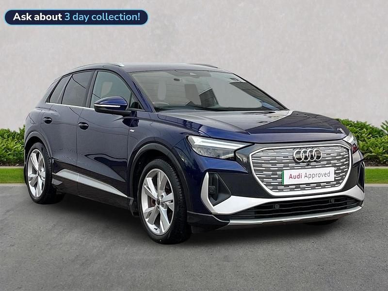 Blue Used 2021 Audi Q4 e-tron S-Line SUV | £25,148 (Fair price) - Image 1/4