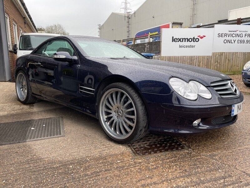 Used Mercedes SL500 306 HP (225 kW) 2002 Blue Cabriolet