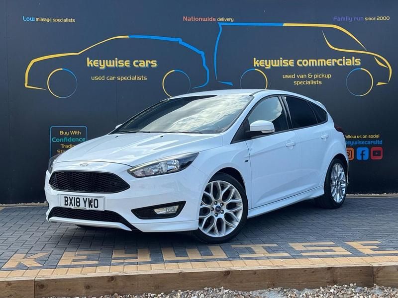 White Used 2018 Ford Focus ST-Line X Hatchback | £11,990 (Fair price) - Image 1/4