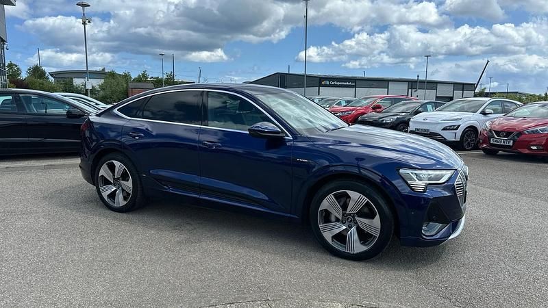 Blue Used 2022 Audi e-tron S-Line SUV | £23,998 (Good price) - Image 1/3