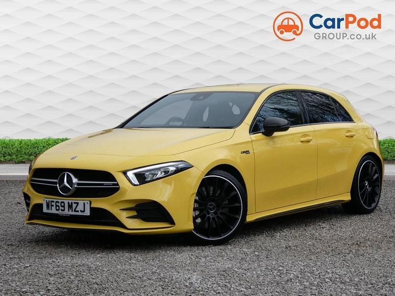 Used Mercedes A35 AMG Night 2019 Yellow Hatchback