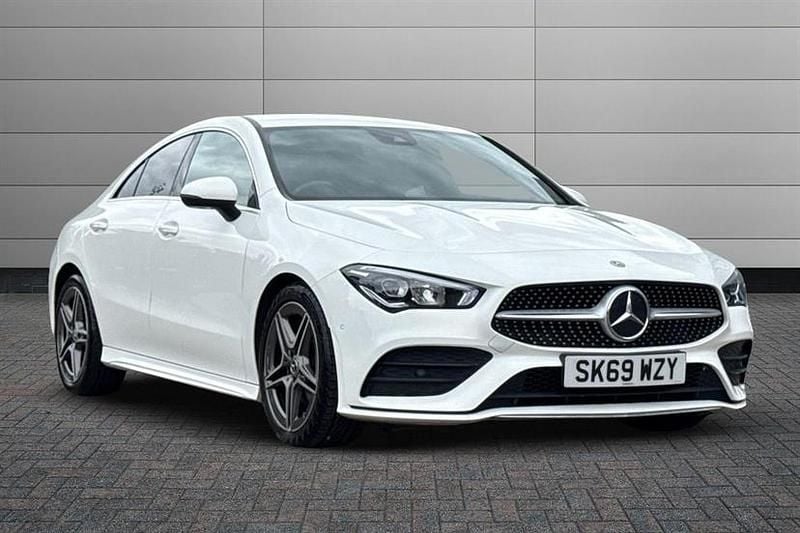 White Used 2020 Mercedes CLA180 AMG line Sedan | £20,395 (Good price) - Image 1/4