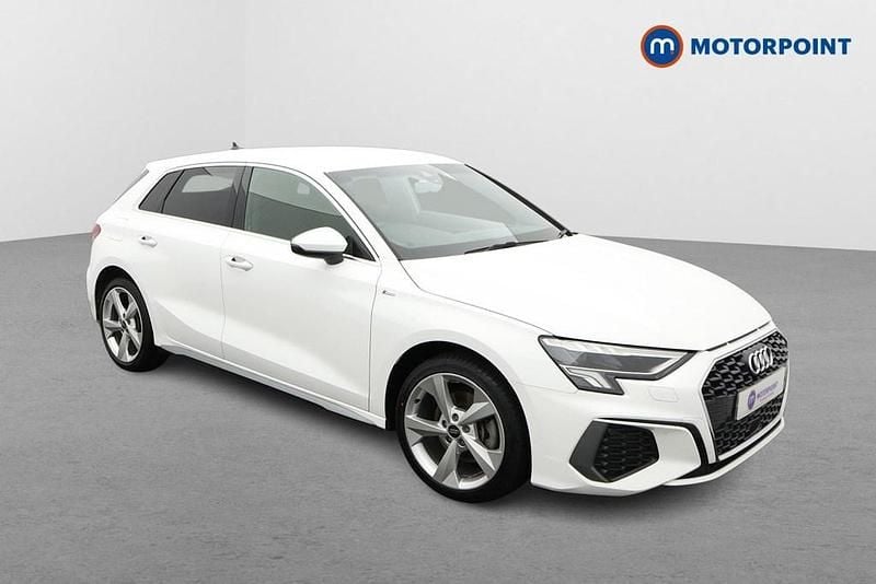 White Used 2023 Audi A3 e-tron S-Line Hatchback | £22,799 (Fair price) - Image 1/4